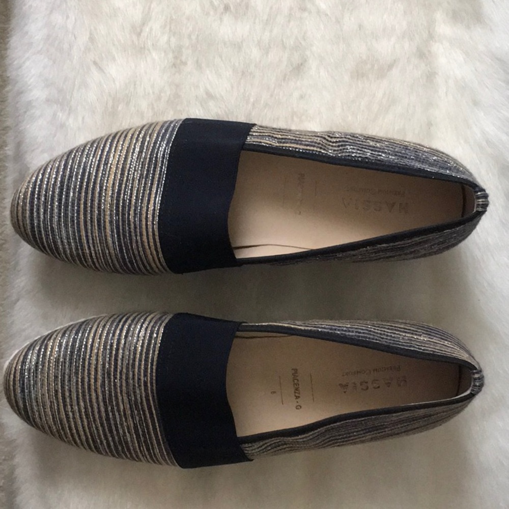 Cute Hassia shoes with a hint of sparkle.